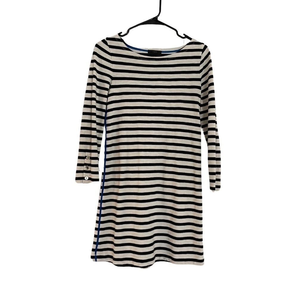 Jcrew Stripped Nautical Boat Neck‎ Dress